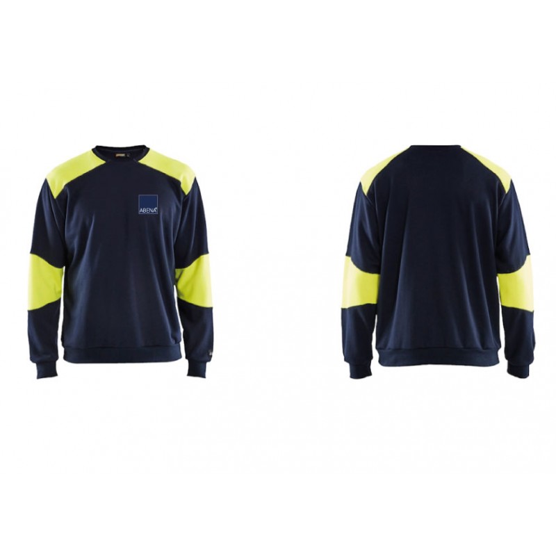 Sweatshirt rundhals flamskyddad Blåkläder