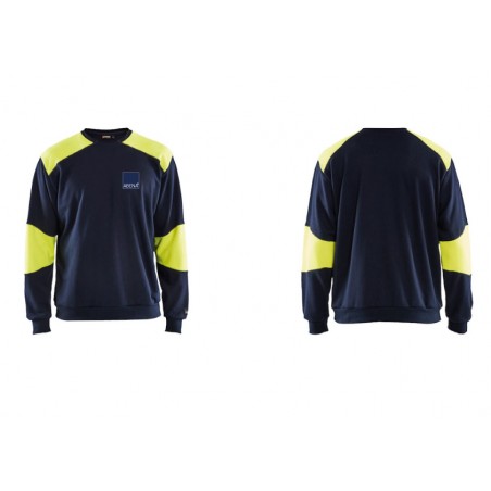 Sweatshirt rundhals flamskyddad Blåkläder
