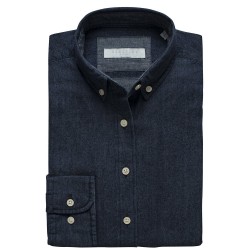 Dressad denimskjorta dam Finess