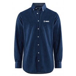 Dressad denimskjorta Herr...